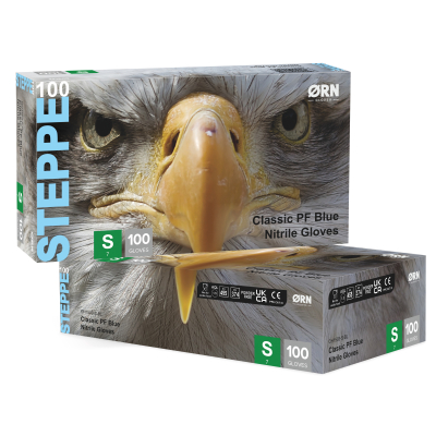 MOH1502 NITRILE GLOVE BLUE STEPPE